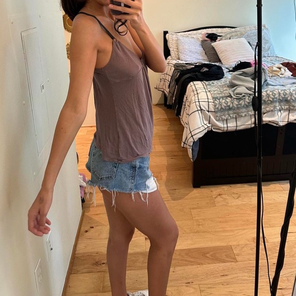 GAP Women's Taupe Strappy Tank Top - Picture 4 of 4